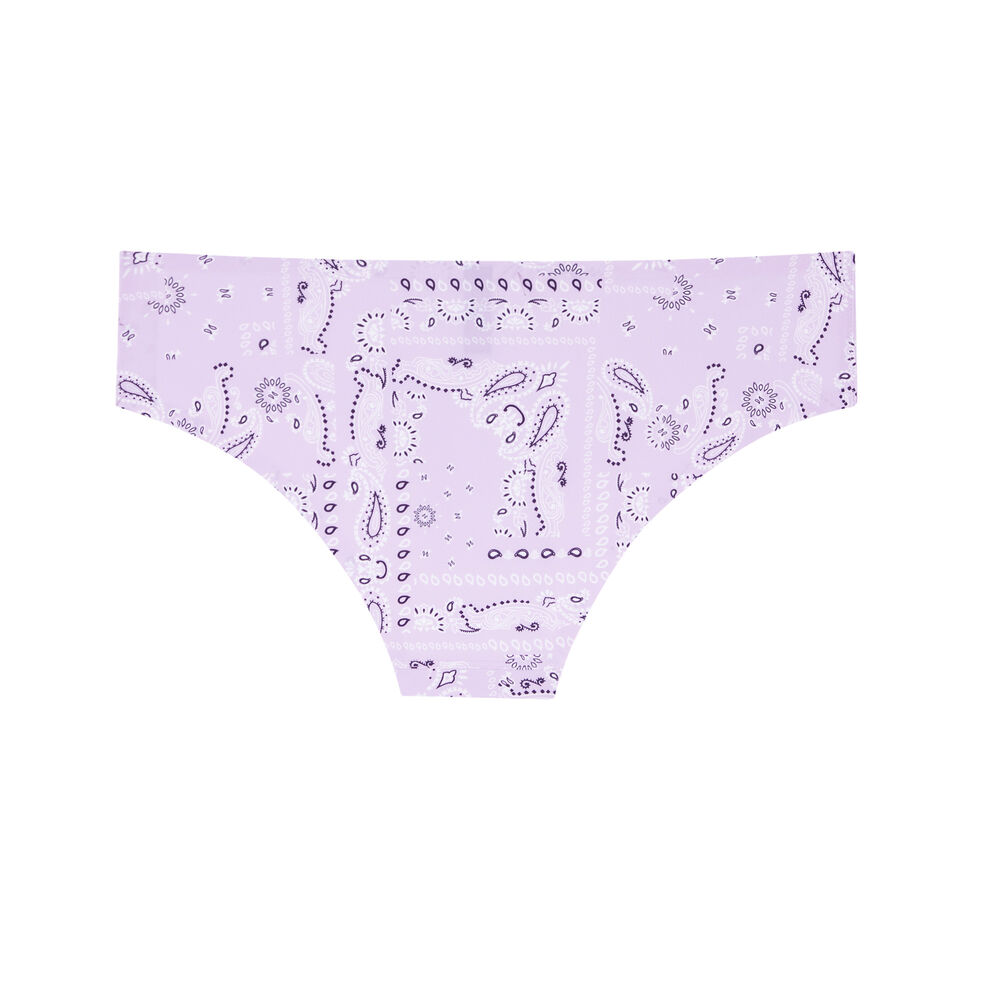 Shorty micro à motif bandana - lilas violet.