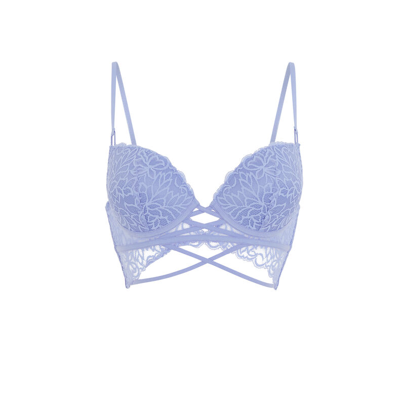 soutien-gorge push en dentelle - bleu ciel soutien-gorge push en dentelle - bleu ciel ;