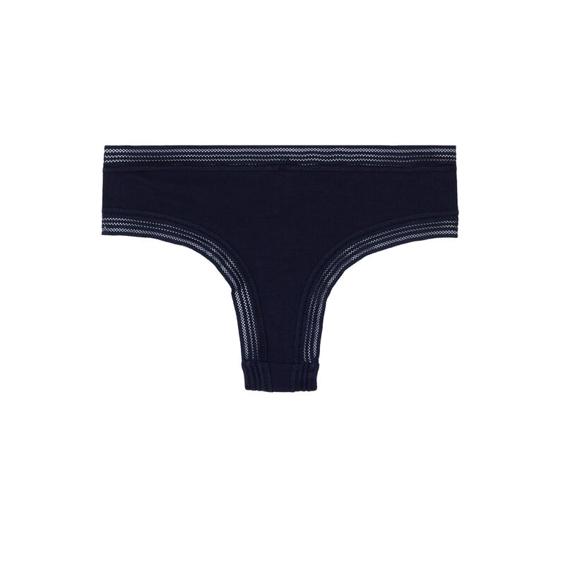 shorty à bordure dentelle - bleu shorty à bordure dentelle - bleu;