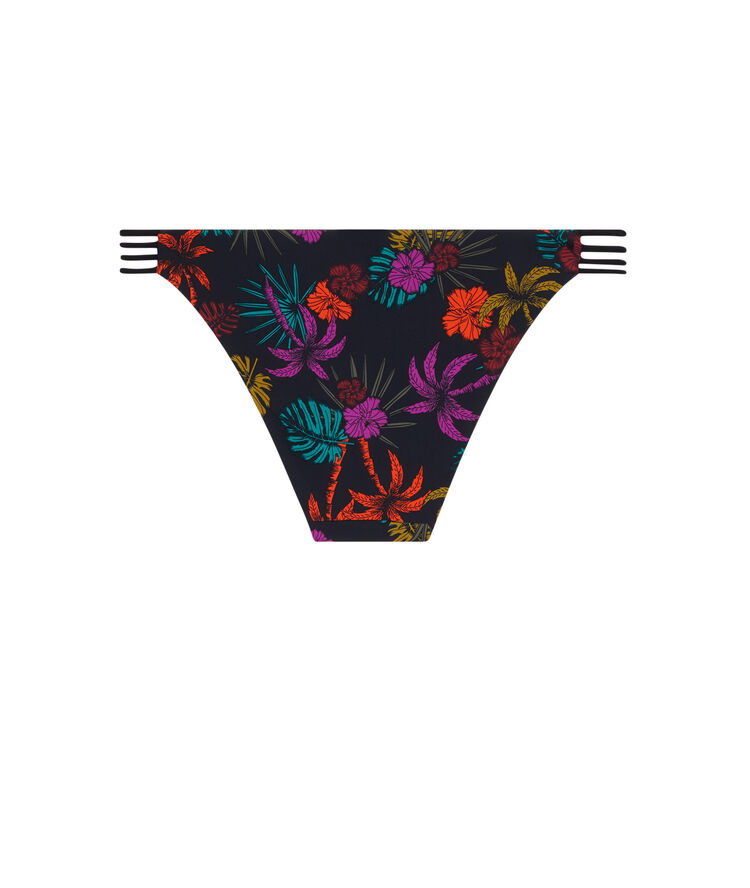 Bas de maillot de bain culotte à imprimé - noir noir.