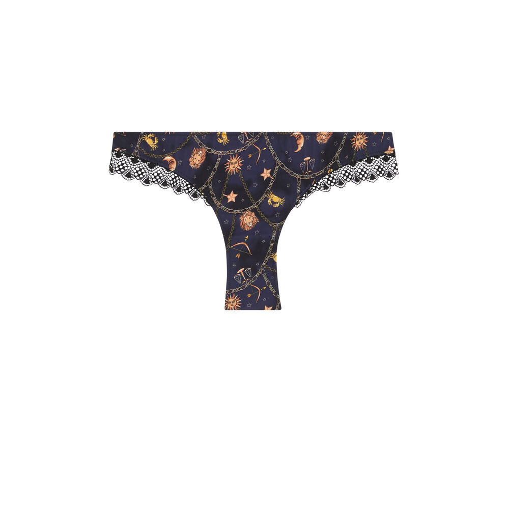 Culotte imprimé astro -noir noir.