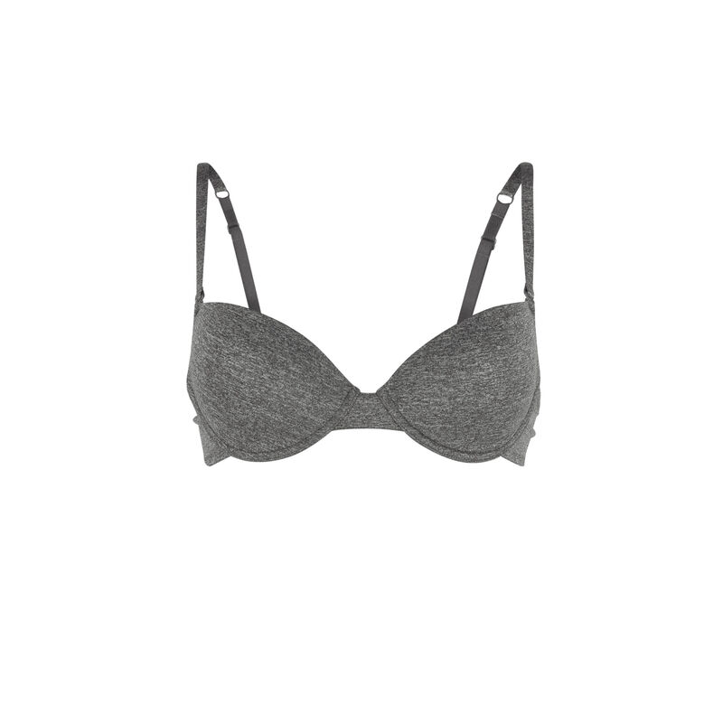 soutien-gorge ampliforme en micro - gris soutien-gorge ampliforme en micro - gris;