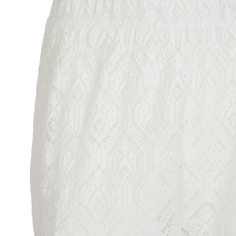 Pantalon large élastique à la taille - blanc Pantalon large élastique à la taille - blanc;