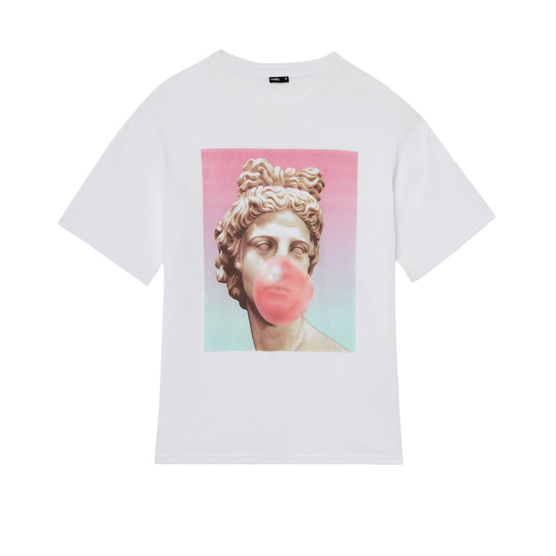 Top imprimé statue - blanc Top imprimé statue - blanc;