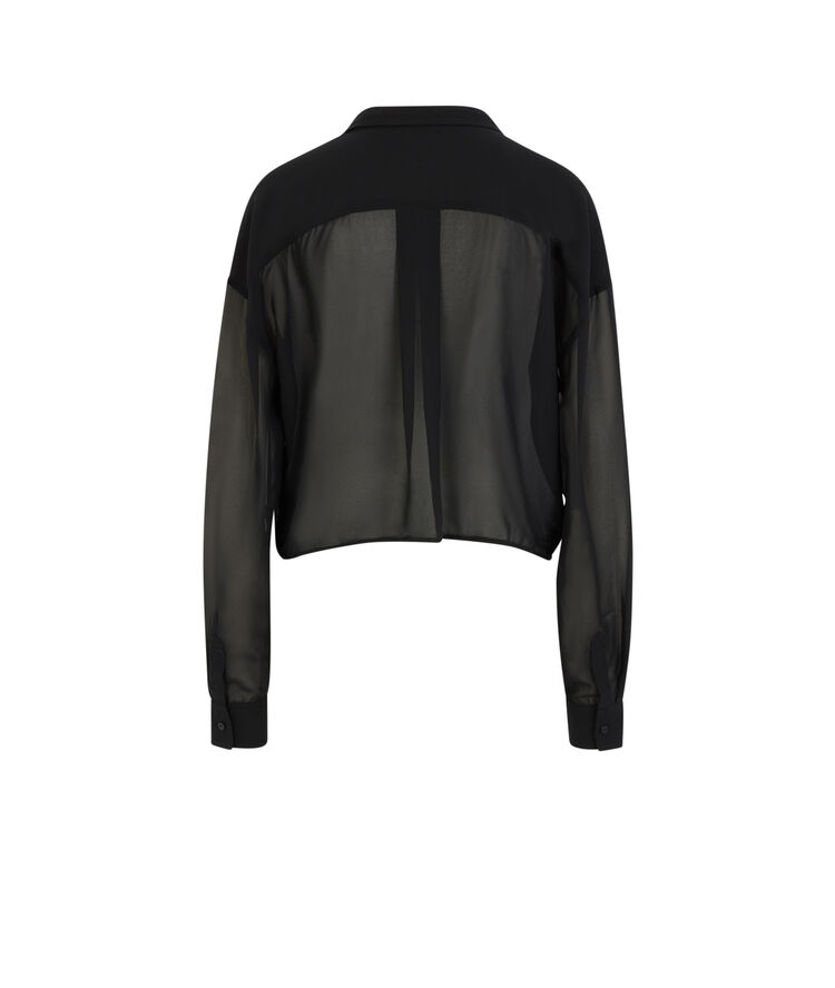 Chemise semi-transparente - noir noir.