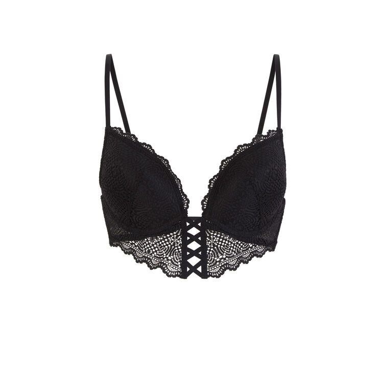 Soutien-gorge noir bustier push mahaliz black.