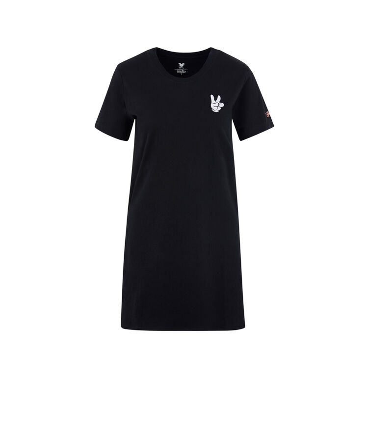 Top à manches courtes print mickey blackmickiz noir.