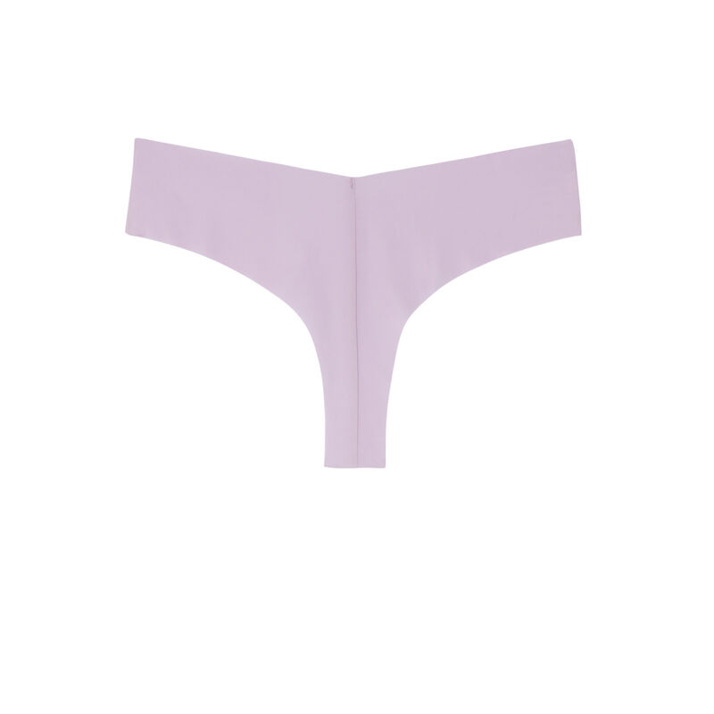 tanga en microfibre uni - lilas tanga en microfibre uni - lilas;