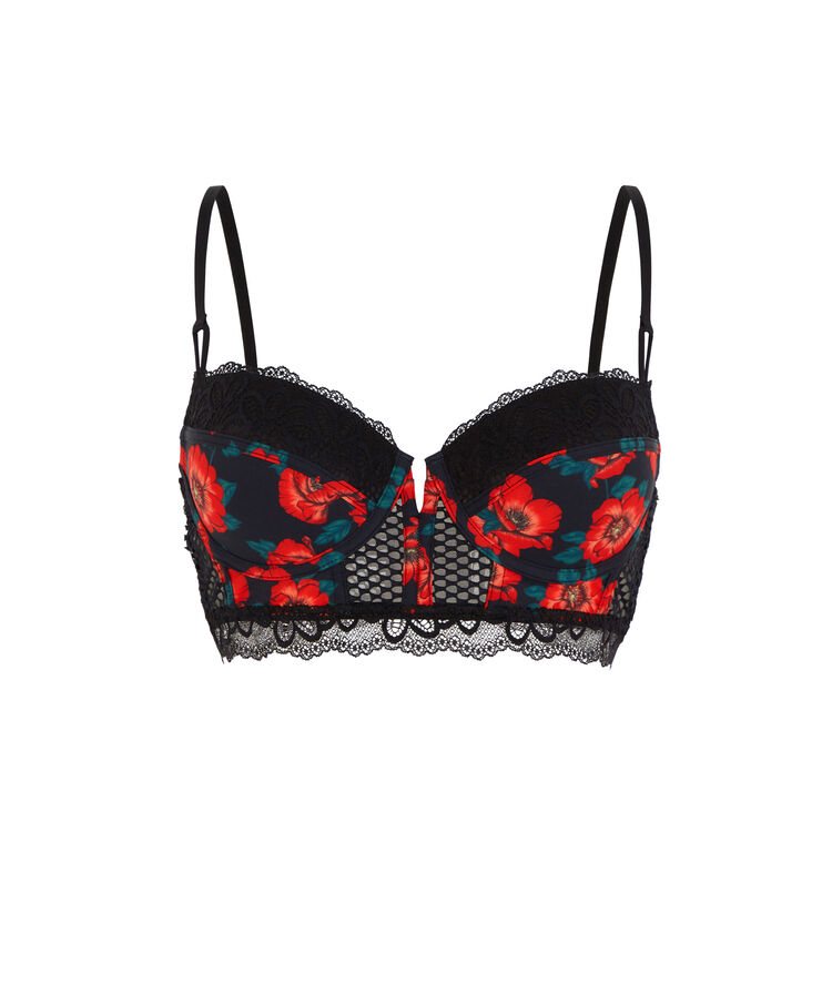Soutien-gorge bustier ampli - noir noir.
