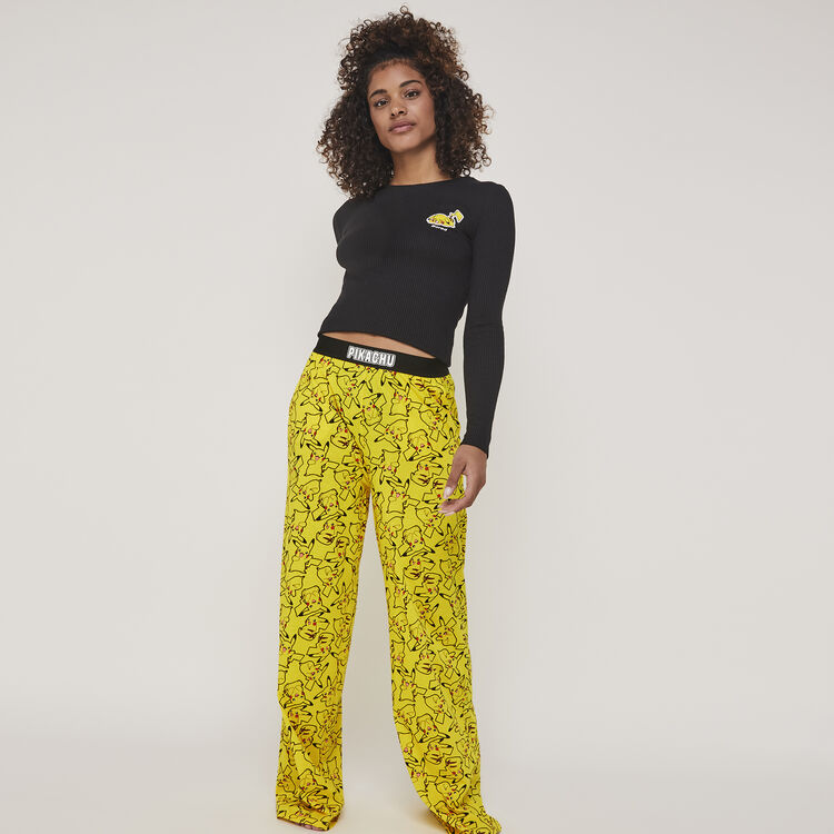 Pantalon en jersey print pikachu pikaballiz Pantalon en jersey print pikachu pikaballiz;