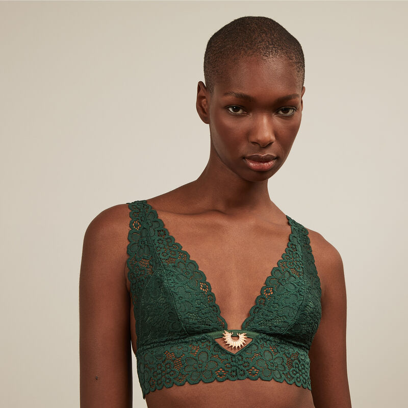 soutien-gorge triangle dentelle - vert soutien-gorge triangle dentelle - vert;
