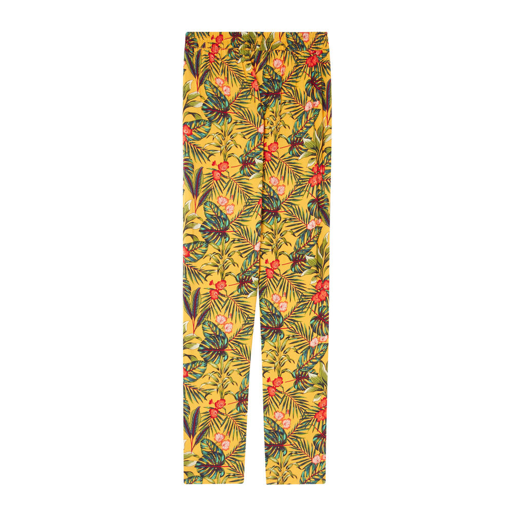 Pantalon à motifs tropical - noir noir.