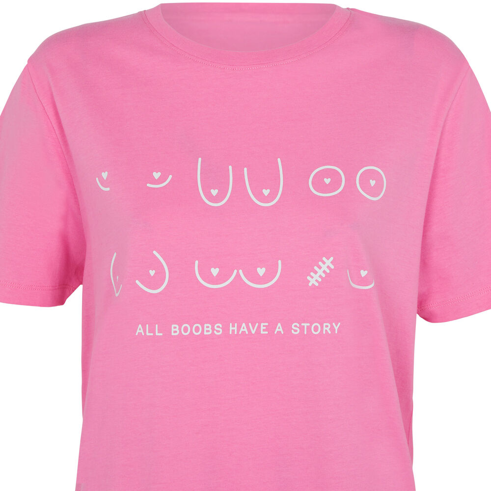 Tunique imprimé all boobs - rose rose.