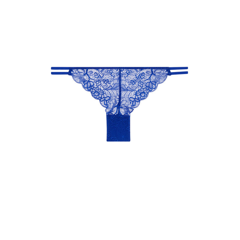 Tanga en dentelle - bleu Tanga en dentelle - bleu;
