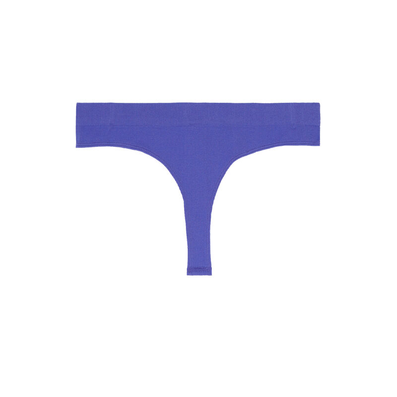 string sans couture taille haute - bleu ciel string sans couture taille haute - bleu ciel;