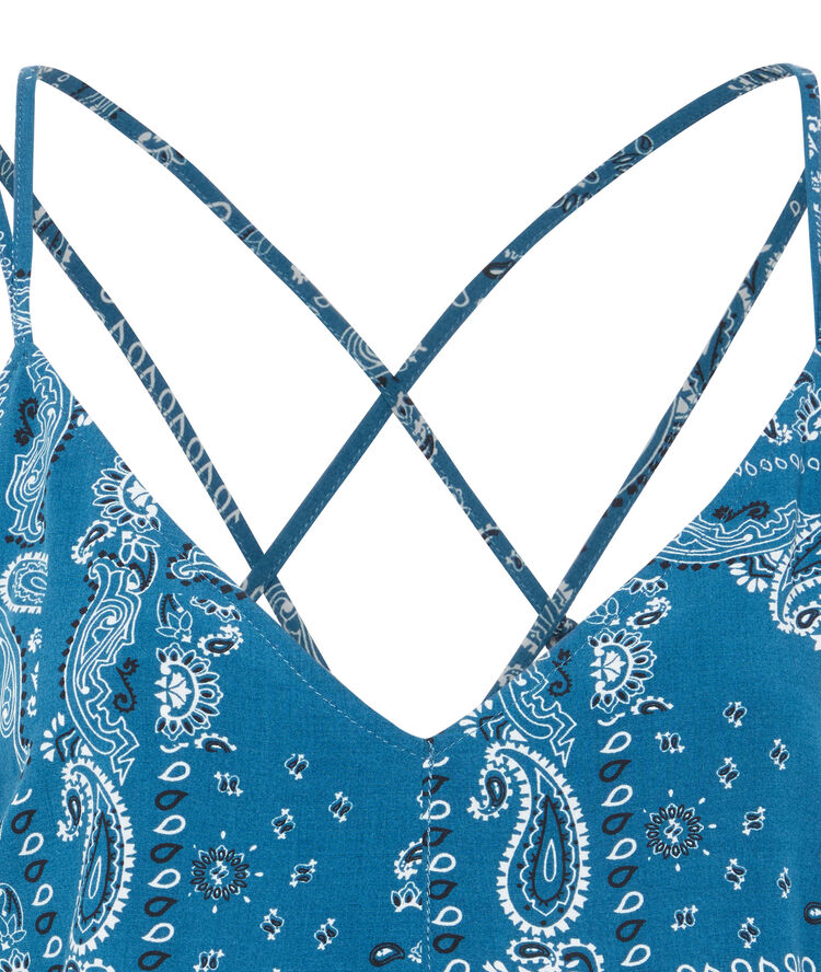 Combishort imprimé bandana - bleu bleu.