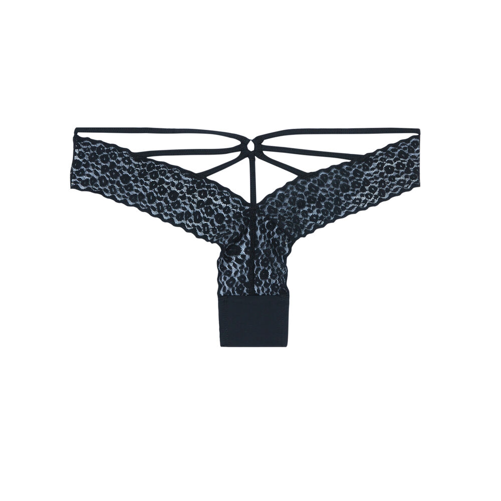 Culotte imprimé perfect girlfriend - noir noir.