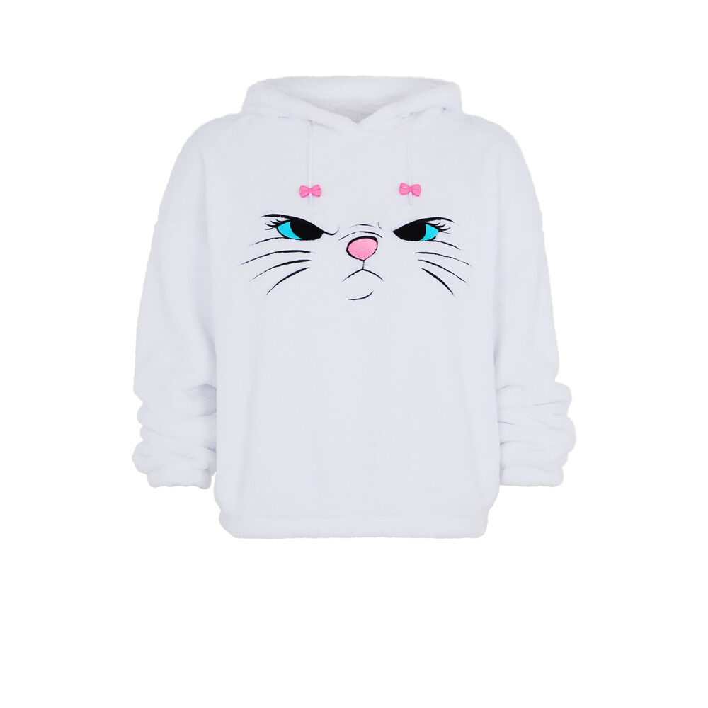 Sweat polaire les aristochats - blanc blanc.