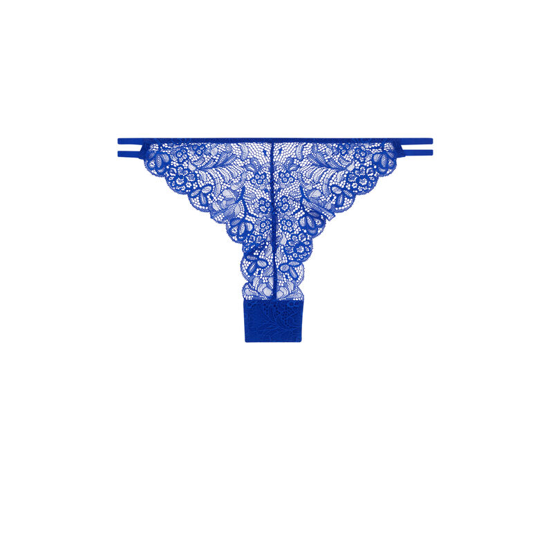 Tanga en dentelle - bleu Tanga en dentelle - bleu;