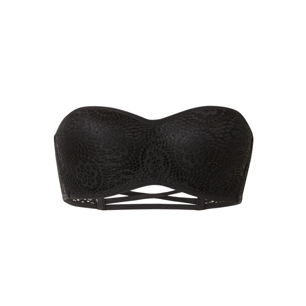 Soutien-gorge bandeau - noir noir.