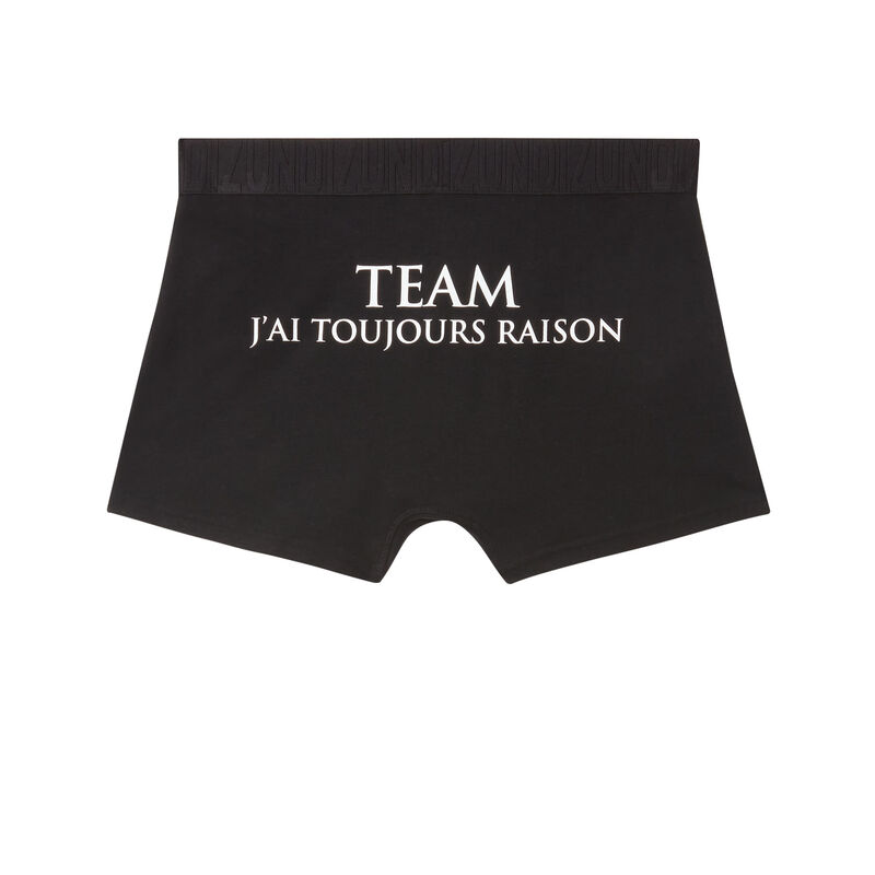 boxer à message "toujours raison" - noir boxer à message "toujours raison" - noir;