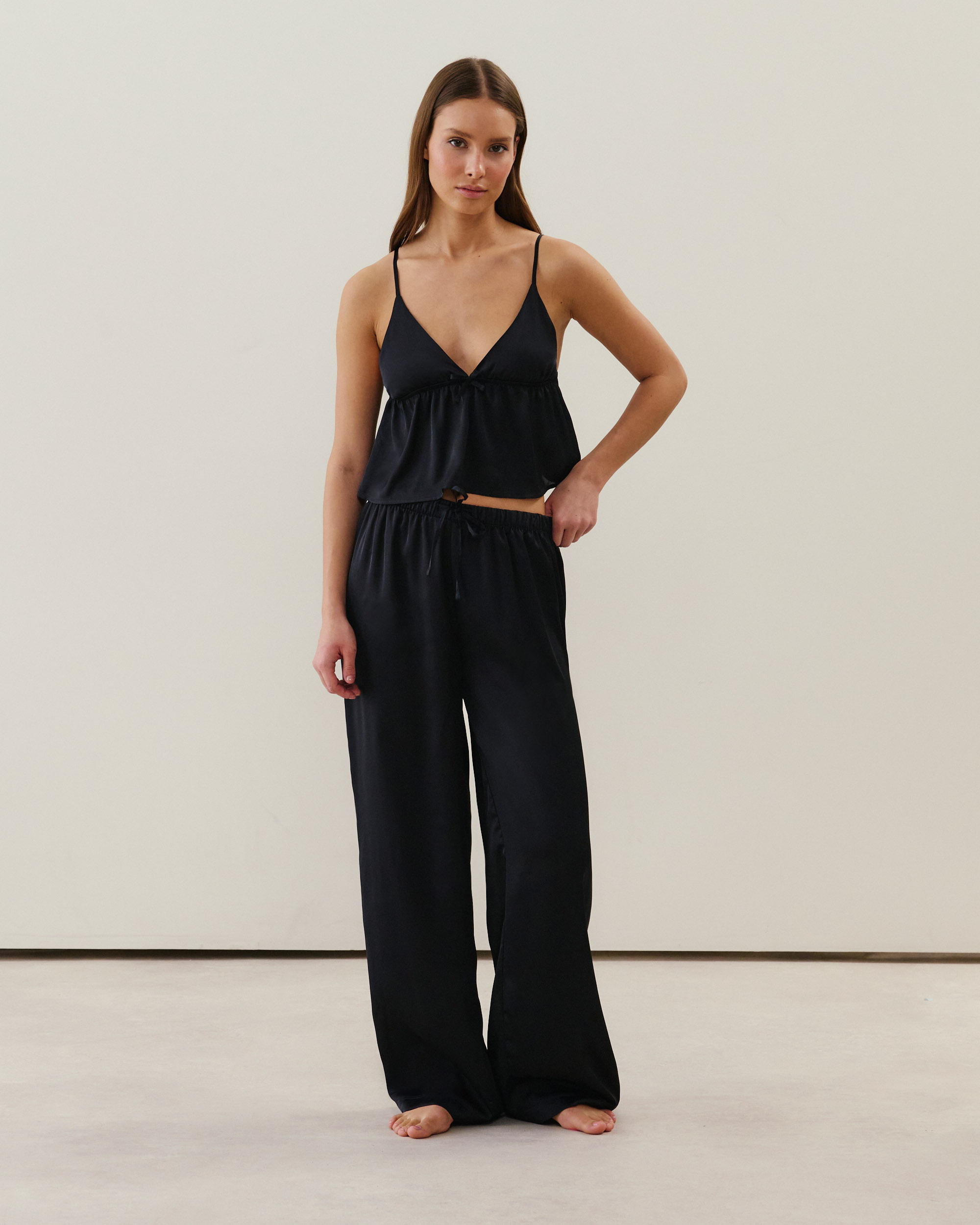 Pantalon en satin