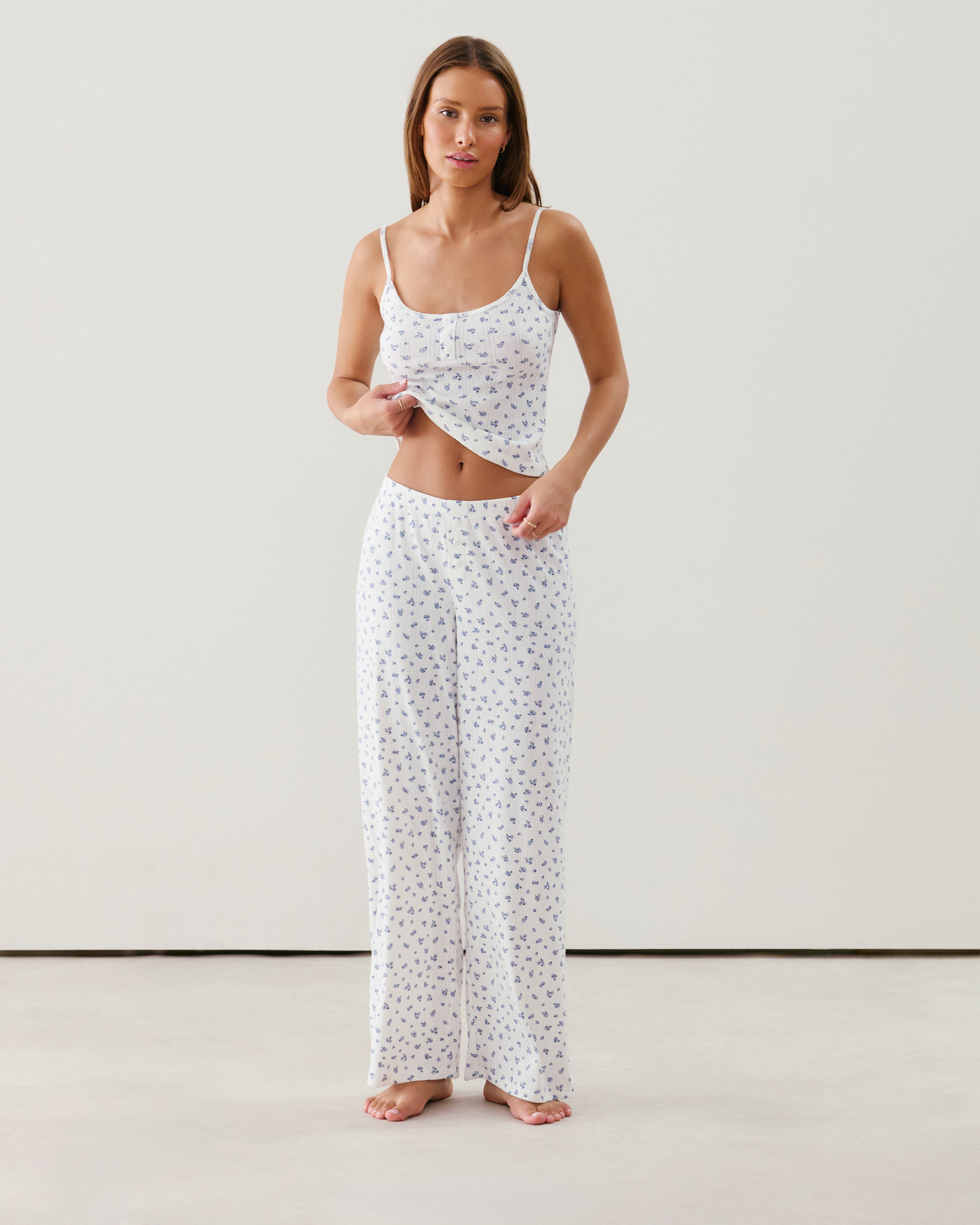 Pantalon en pointelle