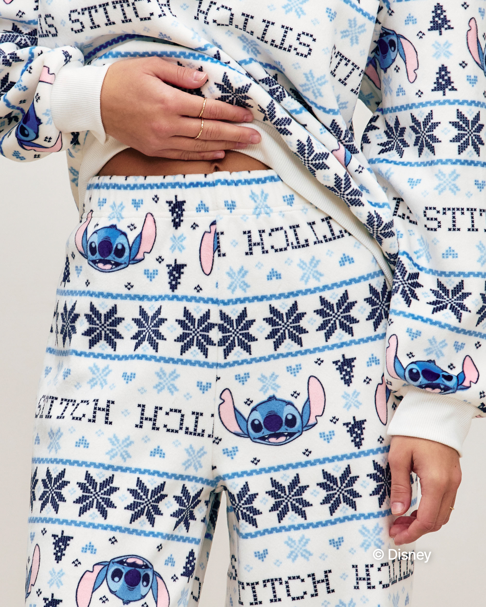 Pantalon velours Stitch