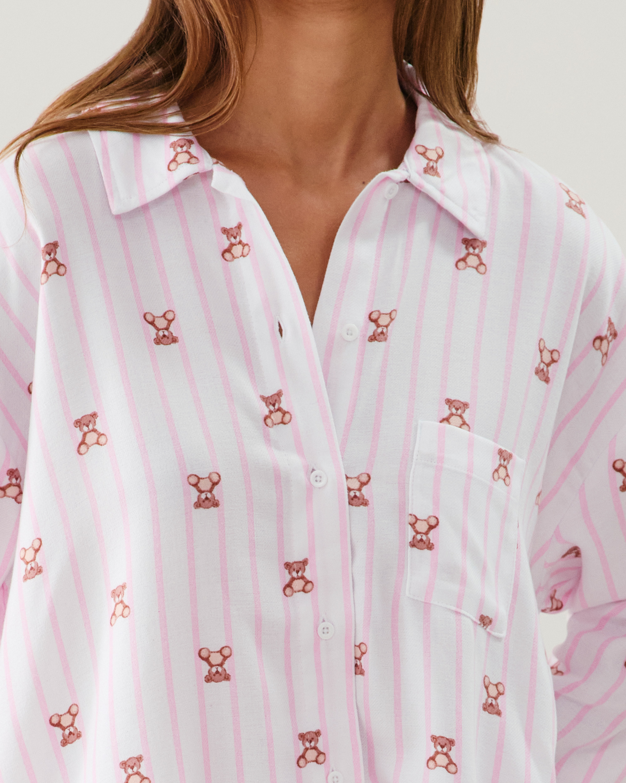 Chemise en flanelle à motifs