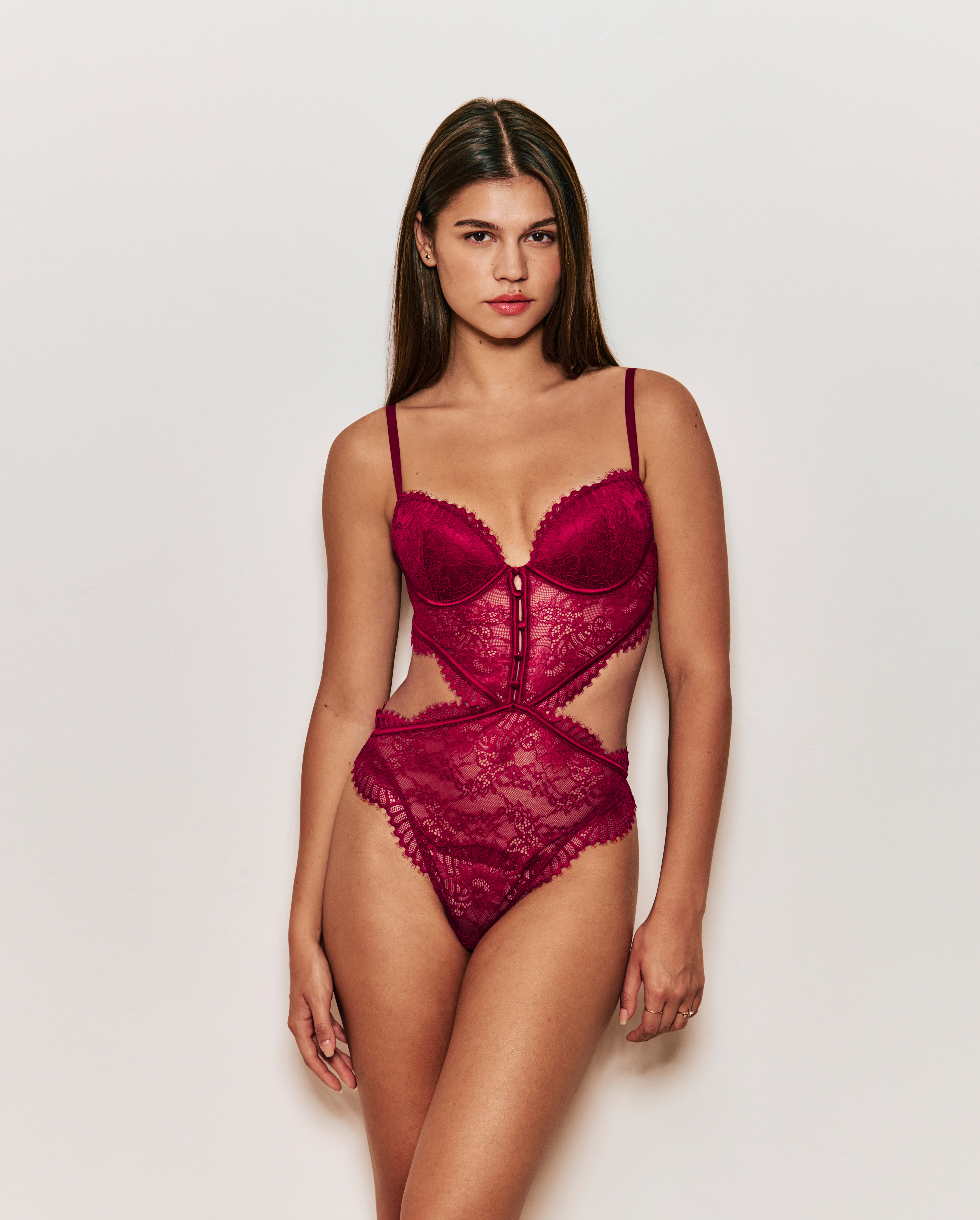 Body push-up en dentelle