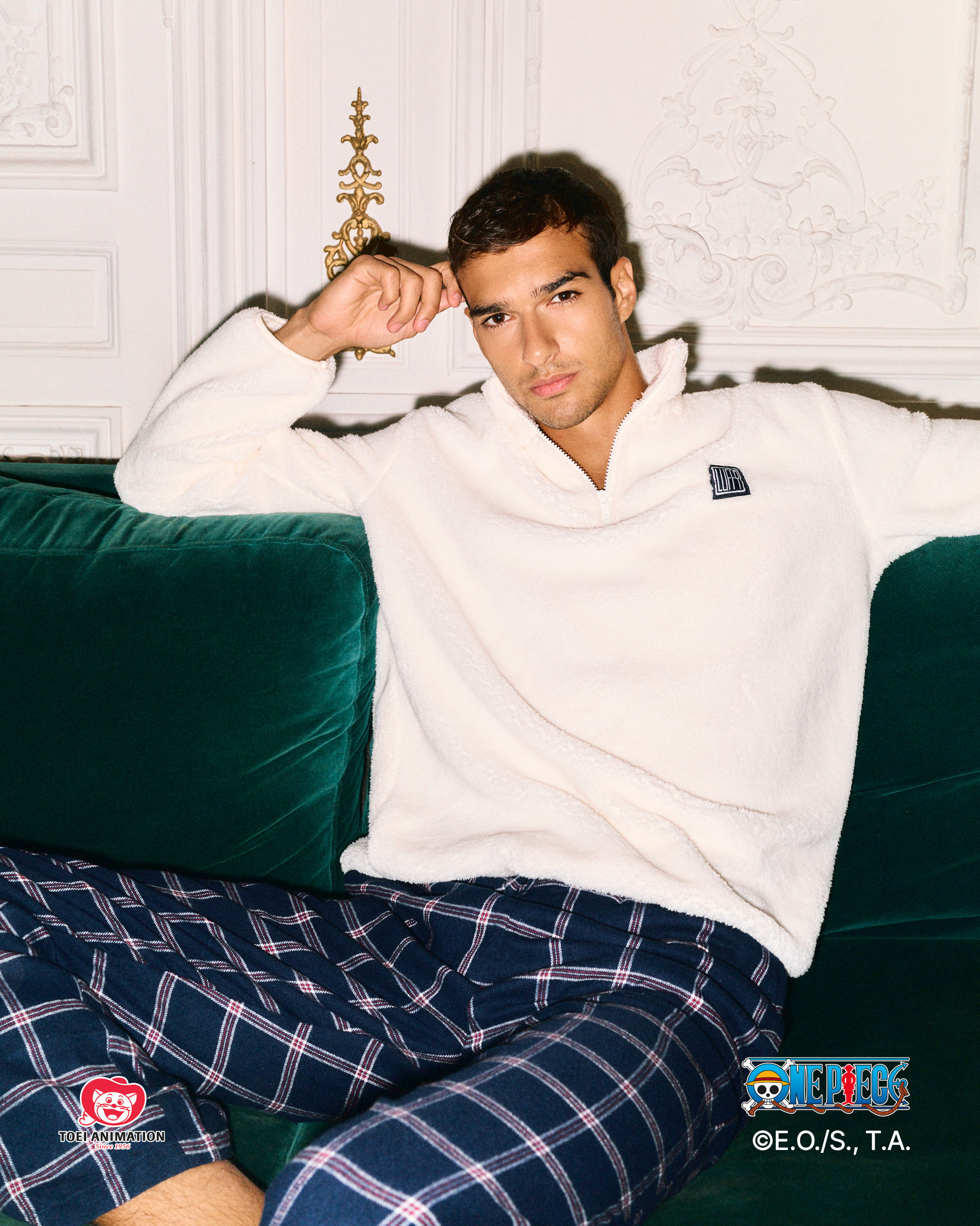 Sweatshirt sherpa Luffy