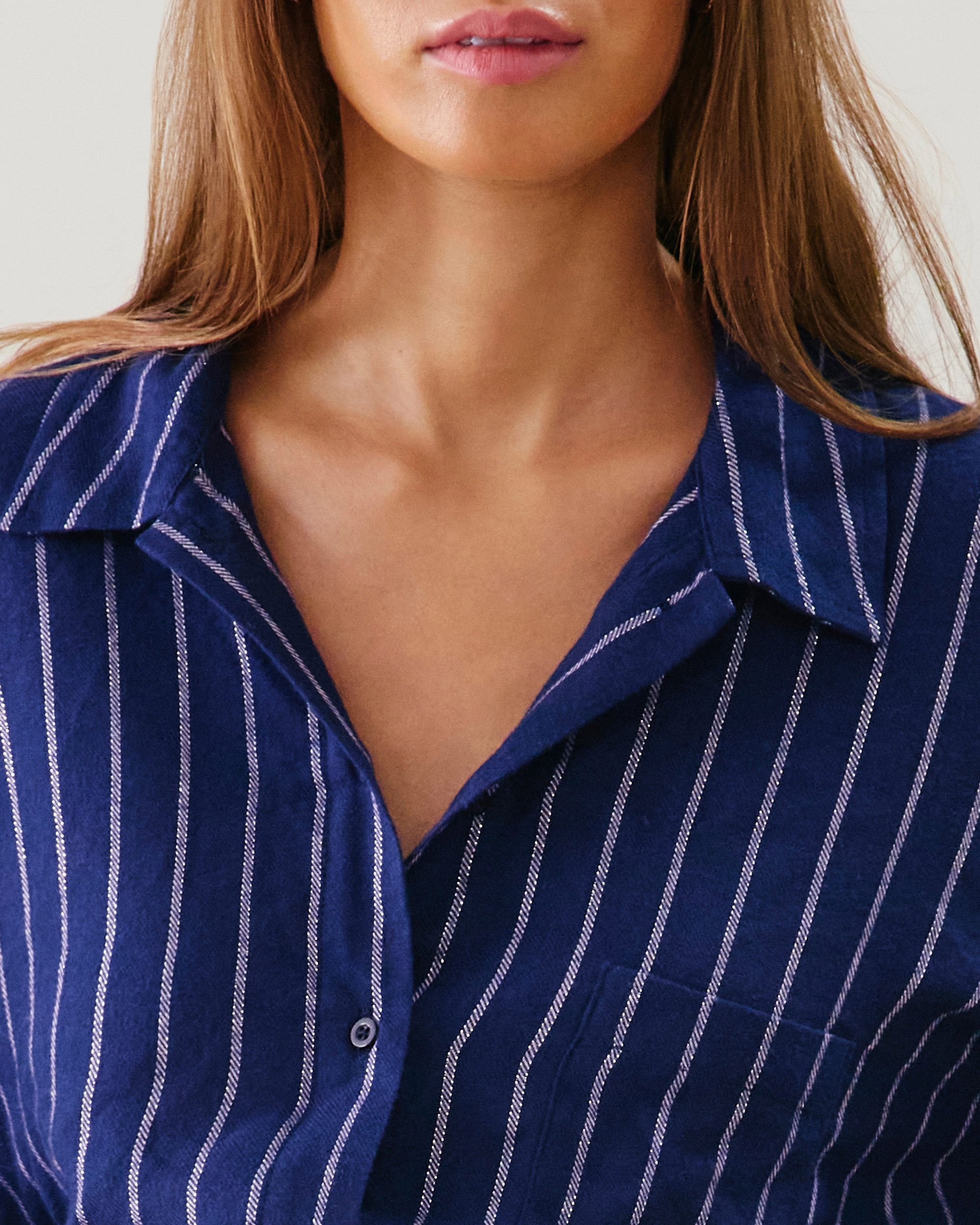 Chemise en flanelle à rayures